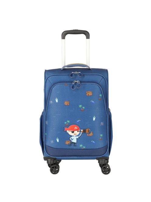 Travelite Minimover kék kalózos 4 kerekű gyerek bőrönd