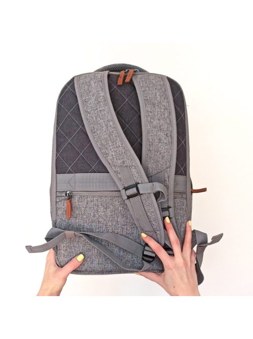 Hátizsák TRAVELITE Basics Safety 96311 light grey