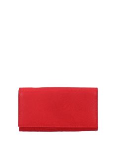 atáska BOUTIQUE 8674 piros virágos bőr női pénztárca
