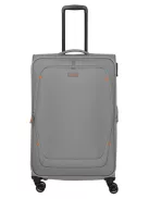 Travelite Umbria L Smoky grey bővíthető nagy méretű bőrönd