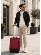 Travelite Crosslite S 2w két kerekű bővíthető kabinbőrönd piros