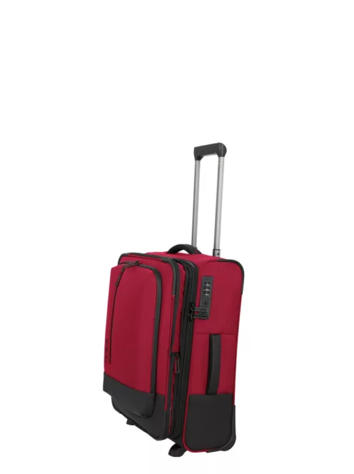Travelite Crosslite S 2w két kerekű bővíthető kabinbőrönd piros