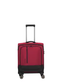 Travelite Crosslite S 4w négy kerekű kabin bőrönd piros