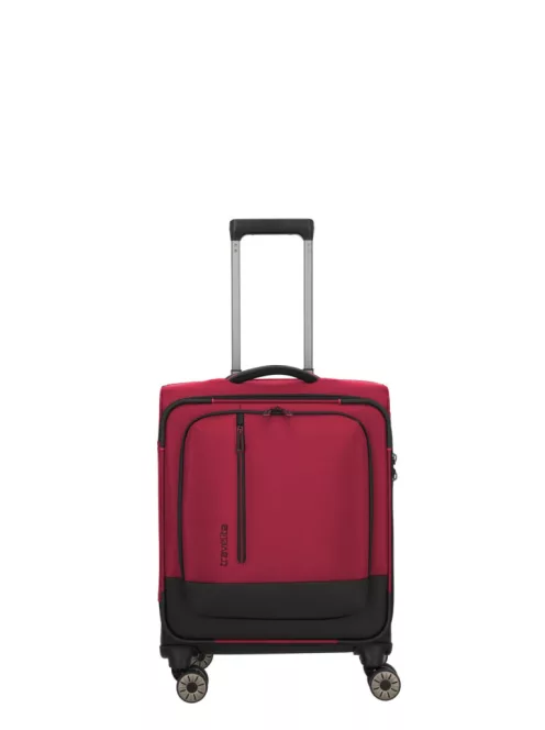 Travelite Crosslite S 4w négy kerekű kabin bőrönd piros