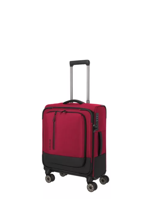 Travelite Crosslite S 4w négy kerekű kabin bőrönd piros