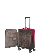 Travelite Crosslite S 4w négy kerekű kabin bőrönd piros