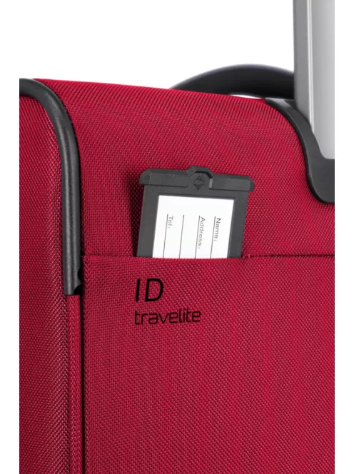 Travelite Crosslite S 4w négy kerekű kabin bőrönd piros