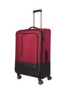 Travelite Crosslite L bővíthető nagy méretű bőrönd piros