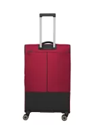 Travelite Crosslite L bővíthető nagy méretű bőrönd piros