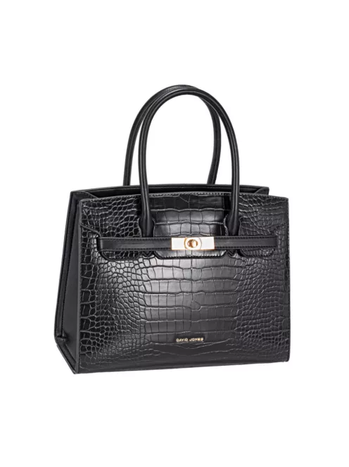 David Jones női kézitáska CM8250A fekete – divatos David Jones kézitáska