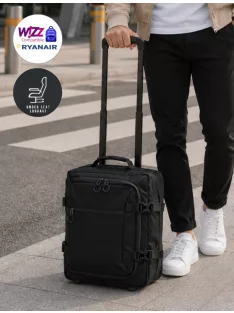   Enrico Benetti Wizzair és Ryanair ingyenesen felvihető ülés alatti bőrönd XS méret underseater 95003 fekete