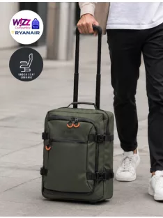   Enrico Benetti Wizzair és Ryanair ingyenesen felvihető ülés alatti bőrönd XS méret underseater 95003 zöld