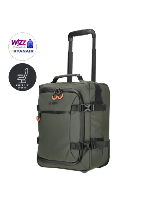 Enrico Benetti Wizzair és Ryanair ingyenesen felvihető ülés alatti bőrönd XS méret underseater 95003 zöld