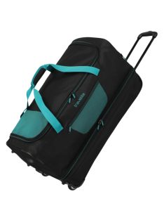  Travelite Basics fekete-petrol 2 kerekű gurulós utazótáska 70cm