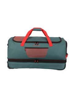   Travelite Basics zöld-narancs 2 kerekű gurulós utazótáska 70cm
