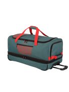 Travelite Basics zöld-narancs 2 kerekű gurulós utazótáska 70cm