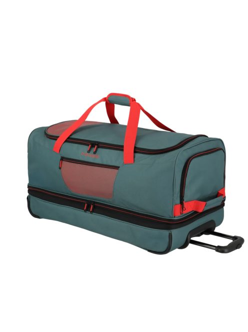 Travelite Basics zöld-narancs 2 kerekű gurulós utazótáska 70cm