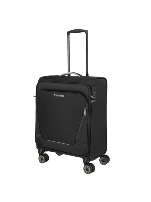 Travelite Jetpack Max fekete 4 kerekű kabinbőrönd