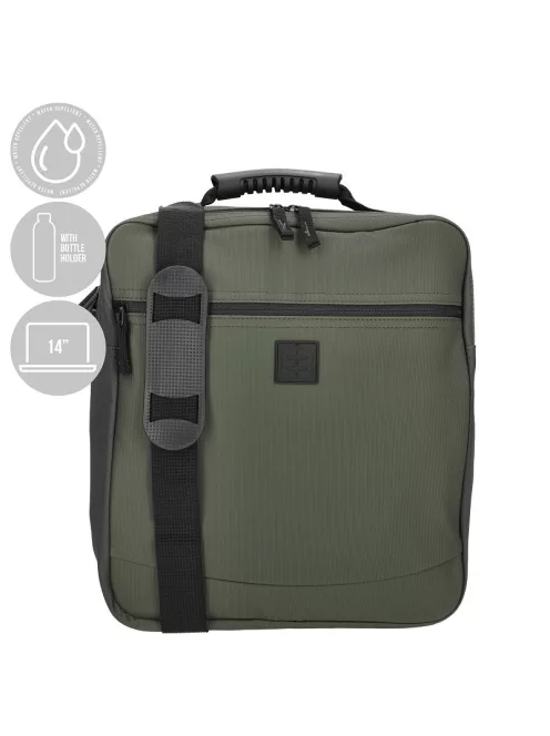 Enrico Benetti Wells zöld férfi laptoptartós válltáska 14"