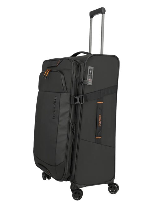 Travelite Briize fekete 4 kerekű 3 részes bőrönd szett