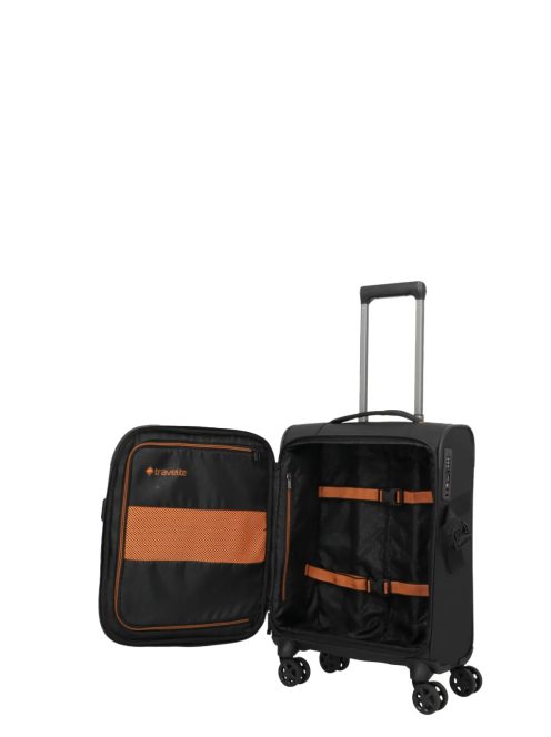Travelite Briize fekete 4 kerekű kabinbőrönd
