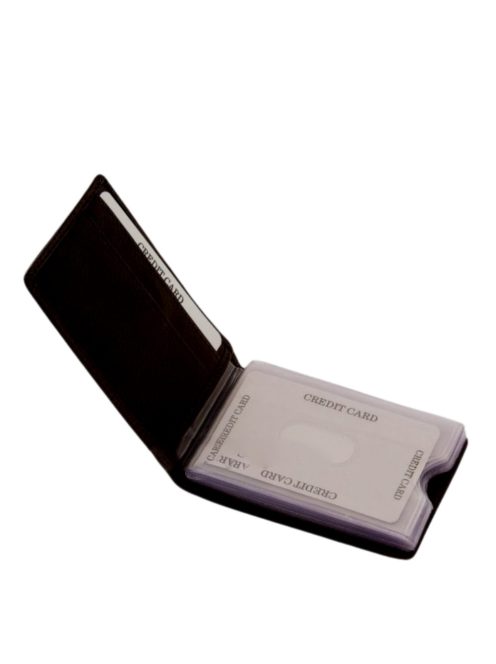 La Scala 30809 fekete bőr férfi kártyatartó