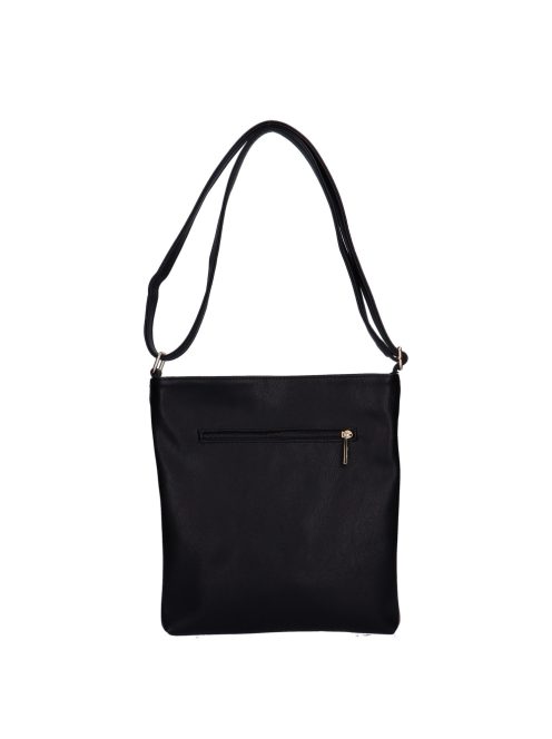 Karen Viva fekete-drapp-csau barna rostbőr női oldaltáska