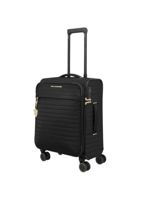 Travelite Barbara Stepp fekete 4 kerekű női kabinbőrönd