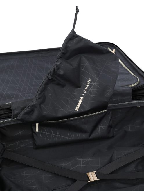 Travelite Barbara Stepp fekete 4 kerekű női kabinbőrönd