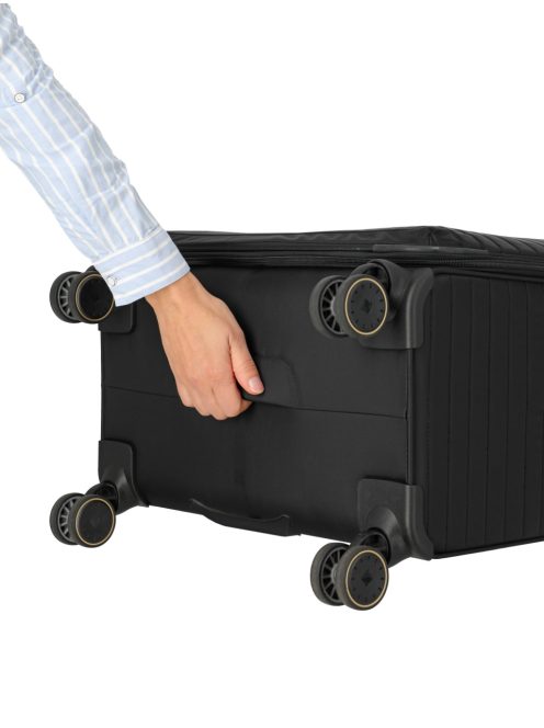 Travelite Barbara Stepp fekete 4 kerekű női kabinbőrönd