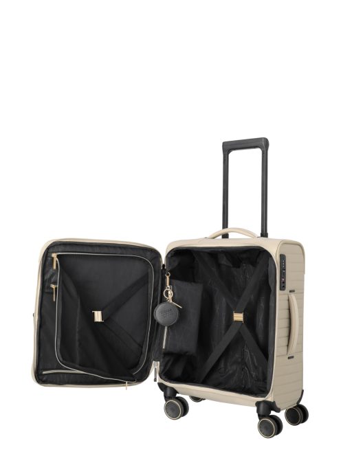 Travelite Barbara Stepp bézs 4 kerekű női kabinbőrönd