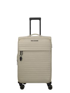   Travelite Barbara Stepp bézs 4 kerekű bővíthető női közepes bőrönd