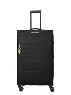 Travelite Barbara Stepp fekete 4 kerekű női nagy bőrönd