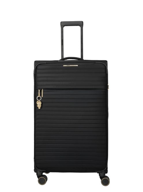 Travelite Barbara Stepp fekete 4 kerekű női nagy bőrönd