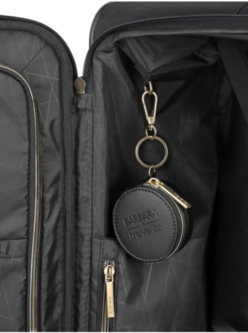 Travelite Barbara Stepp fekete 4 kerekű női nagy bőrönd