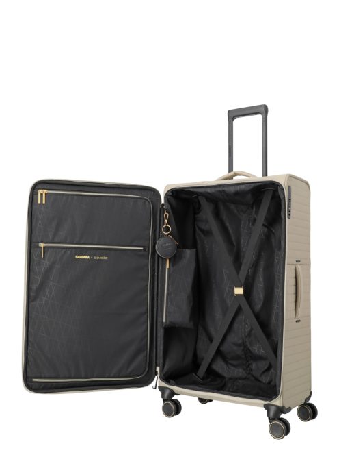 Travelite Barbara Stepp bézs 4 kerekű női nagy bőrönd