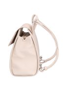 Karen Audre bézs virágos rostbőr kicsi női hátizsák