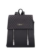 Karen Audre fekete steppelt rostbőr kicsi női hátizsák