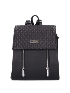 Karen Audre fekete steppelt rostbőr kicsi női hátizsák
