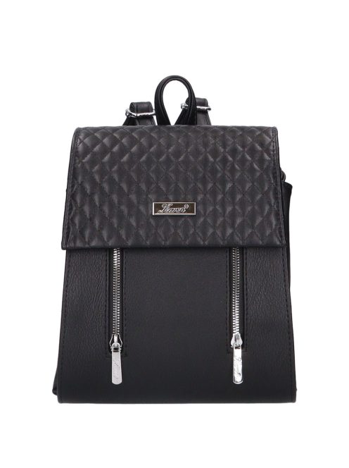 Karen Audre fekete steppelt rostbőr kicsi női hátizsák