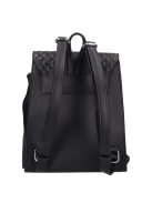 Karen Audre fekete steppelt rostbőr kicsi női hátizsák