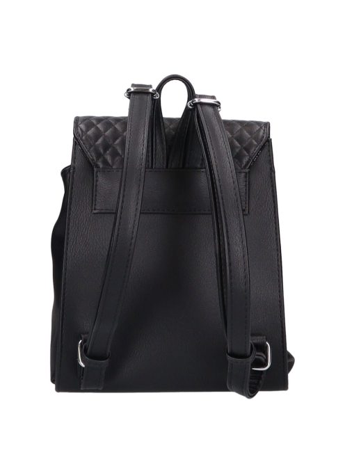 Karen Audre fekete steppelt rostbőr kicsi női hátizsák