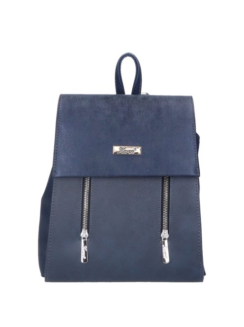 Karen Audre kék rostbőr női kicsi hátizsák