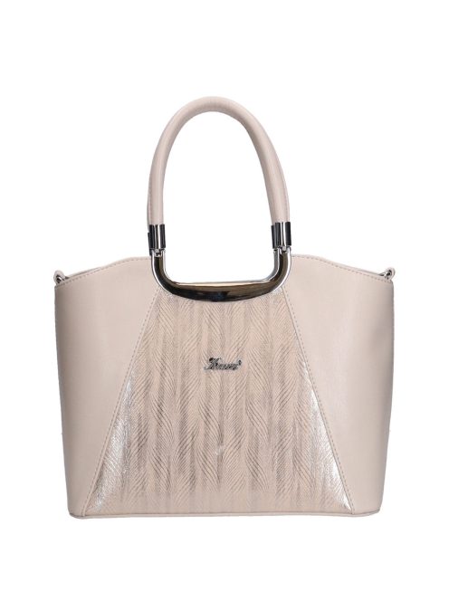 Karen Jowita bézs rostbőr női kézitáska