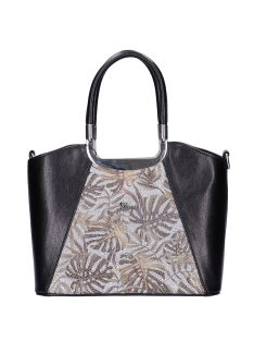 Karen Jowita fekete rostbőr női kézitáska