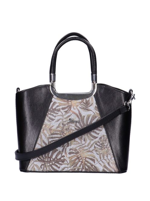 Karen Jowita fekete rostbőr női kézitáska