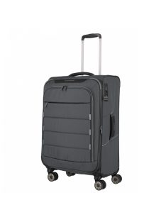   Travelite Skaii antracit 4 kerekű bővíthető közepes bőrönd