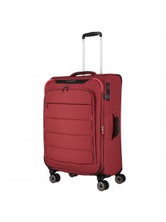   Travelite Skaii piros 4 kerekű bővíthető közepes bőrönd