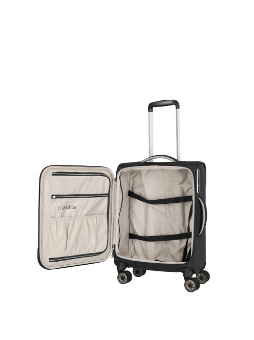 Travelite Miigo fekete 4 kerekű kabinbőrönd