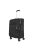 Travelite Miigo fekete 4 kerekű bővíthető közepes bőrönd